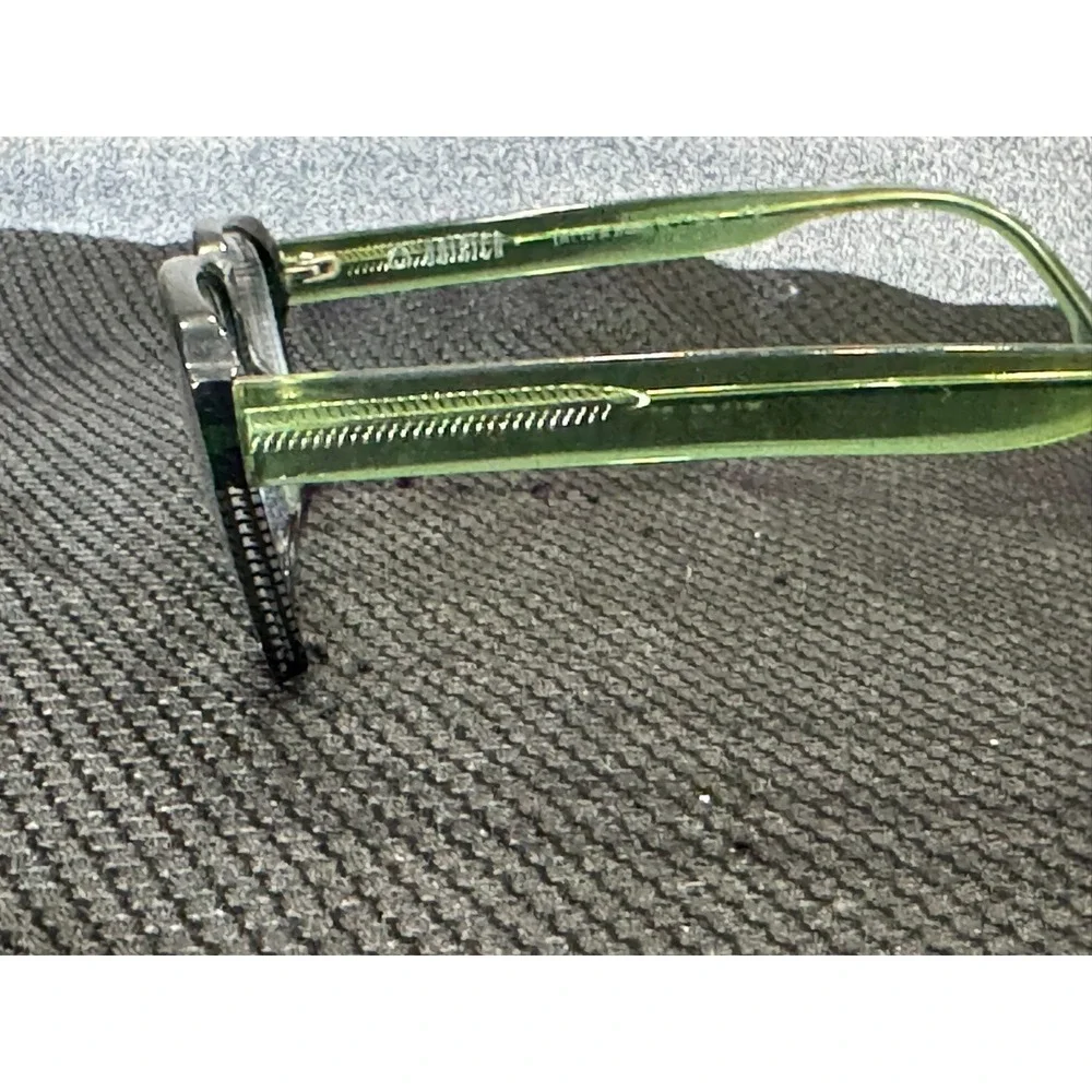 Onirico ON57 col. 733 Black Green Striped Rectangular Eyeglasses Frame with Case